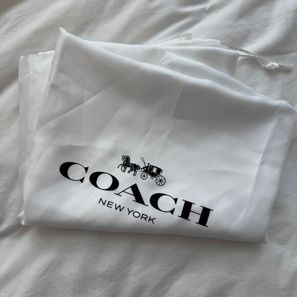 Coach New York Large White Drawstring Dust Bag – Purse Handbag Storage - Picture 3 of 5